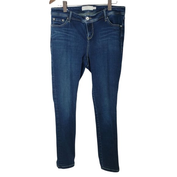 Torrid Luxe Skinny Blue Jeans Women's Size 16 Tall - Picture 10 of 11